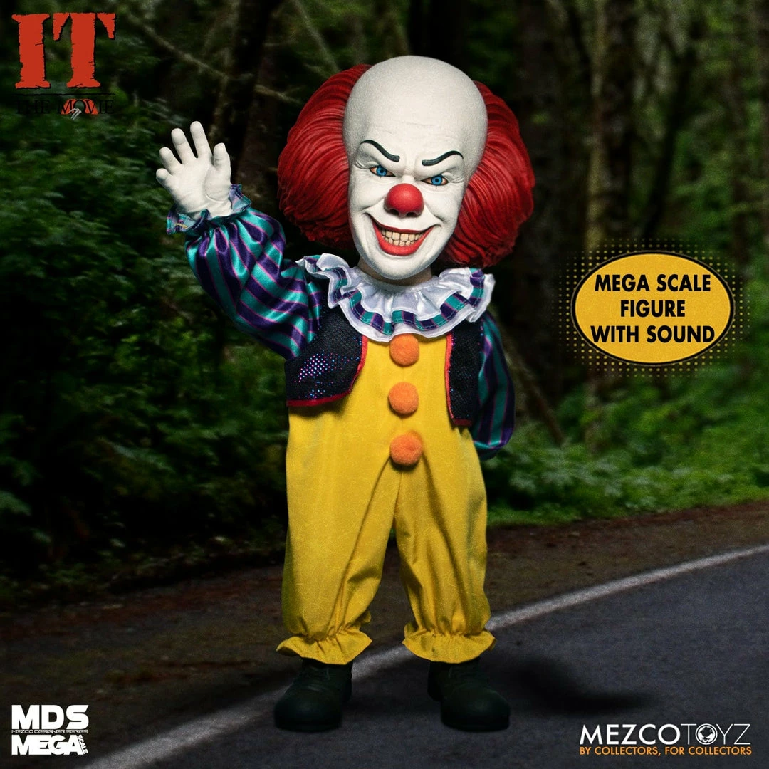 Horror IT 1990 Pennywise 15 Inch Mds Mega Figure With Sound