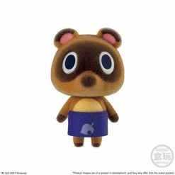 Official Nintendo Animal Crossing New Horizons 8 Piece Flocked Dolls Mini Figure Collection Wave 2