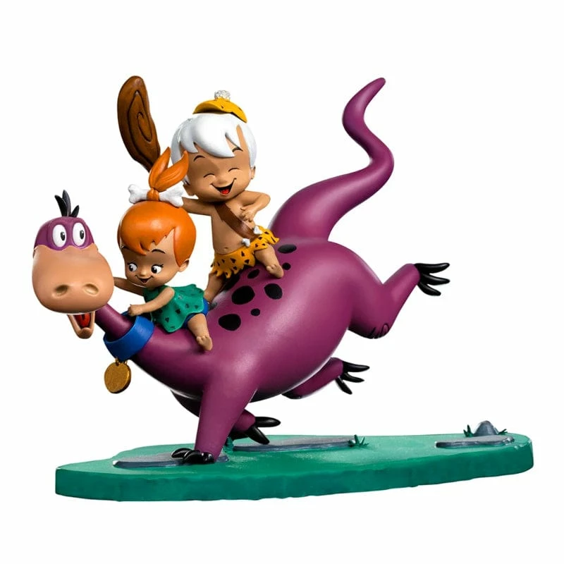 Official Iron Studios The Flintstones Dino, Pebbles And Bamm-Bamm 1:10 Art Scale Statue Premium Collectibles