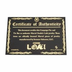Official Marvel Loki Pin And Tie Pin Set