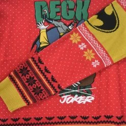 DC Christmas Jumper Official Batman Deck The Halls Christmas Jumper / Ugly Sweater