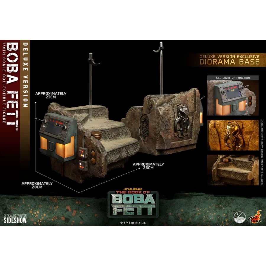 Offiical Hot Toys Star Wars The Book Of Boba Fett 1:4 Scale Figure (Deluxe Version)