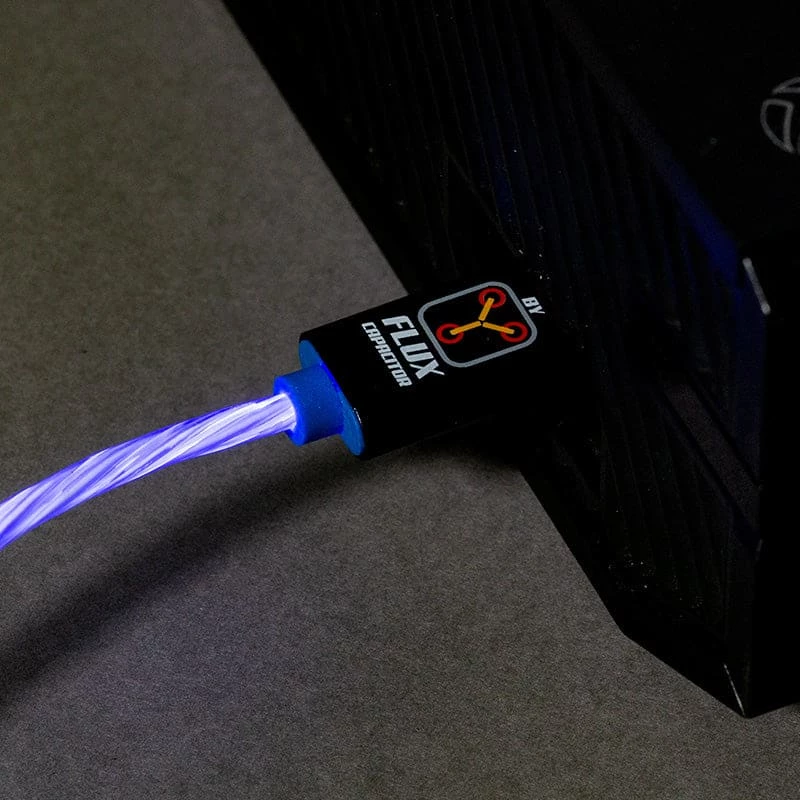 Official Back To The Future LED Micro USB Cable & Thumb Grips (PS4 And Xbox One) Gaming Accessories