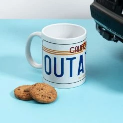 Official Back To The Future OUTATIME Licence Plate Mug