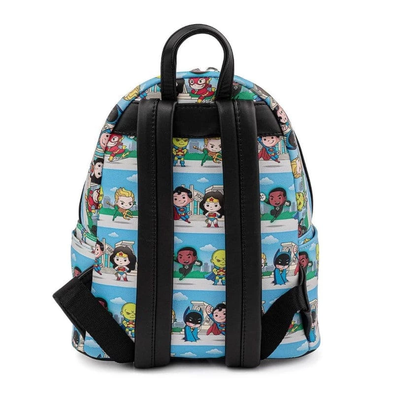 Bags Loungefly DC Comics Superheroes Chibi Lineup Mini Backpack
