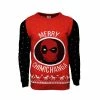 Marvel Christmas Jumper Official Marvel Deadpool Merry Chimichanga Christmas Jumper / Ugly Sweater - UK 4XL/US 3XL