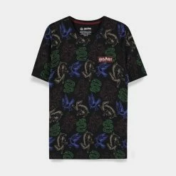 Official Harry Potter Colourful AOP Unisex Short Sleeved T-Shirts Apparel