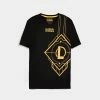 Official League Of Legends Unisex Core Gold Logo Short Sleeved T-Shirts Apparel