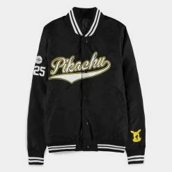 Apparel Official Pokemon Old School Style Pikachu Bomber Jacket