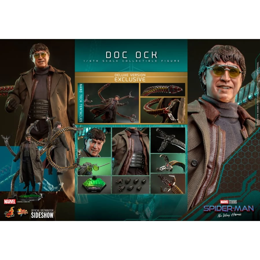Official Hot Toys Marvel Spider-Man No Way Home Doc Ock 1:6 Scale Figure (Deluxe Version) Avengers