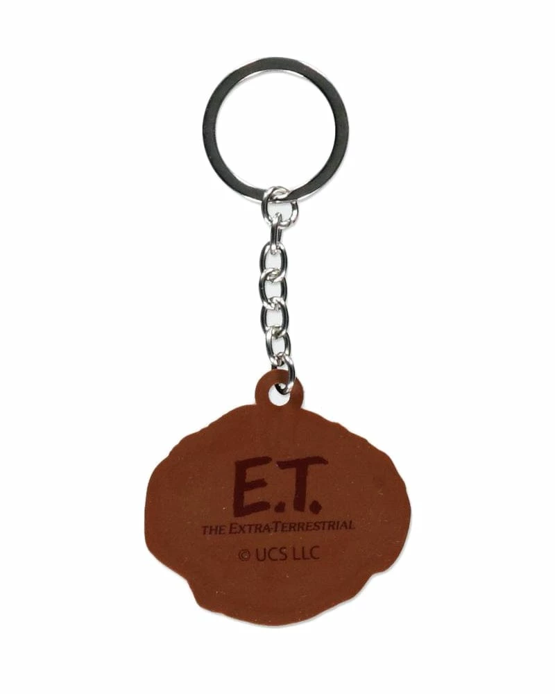 ET Official E.T. Rubber Flat Face Rubber Keychain Keyrings