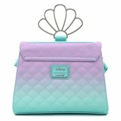Disney Loungefly The Little Mermaid Ombre Scales Shell Handle Crossbody Bag Bags