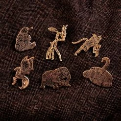 Pin Kings Harry Potter Fantastic Beasts Enamel Pin Badge Set 1.2 – Baby Niffler & Bowtruckle