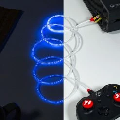 Gaming Accessories Official Ghostbusters LED Micro USB Cable & Thumb Grips (PS4 And Xbox One)