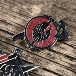 Pin Kings God Of War Enamel Pin Badge Set Accessories