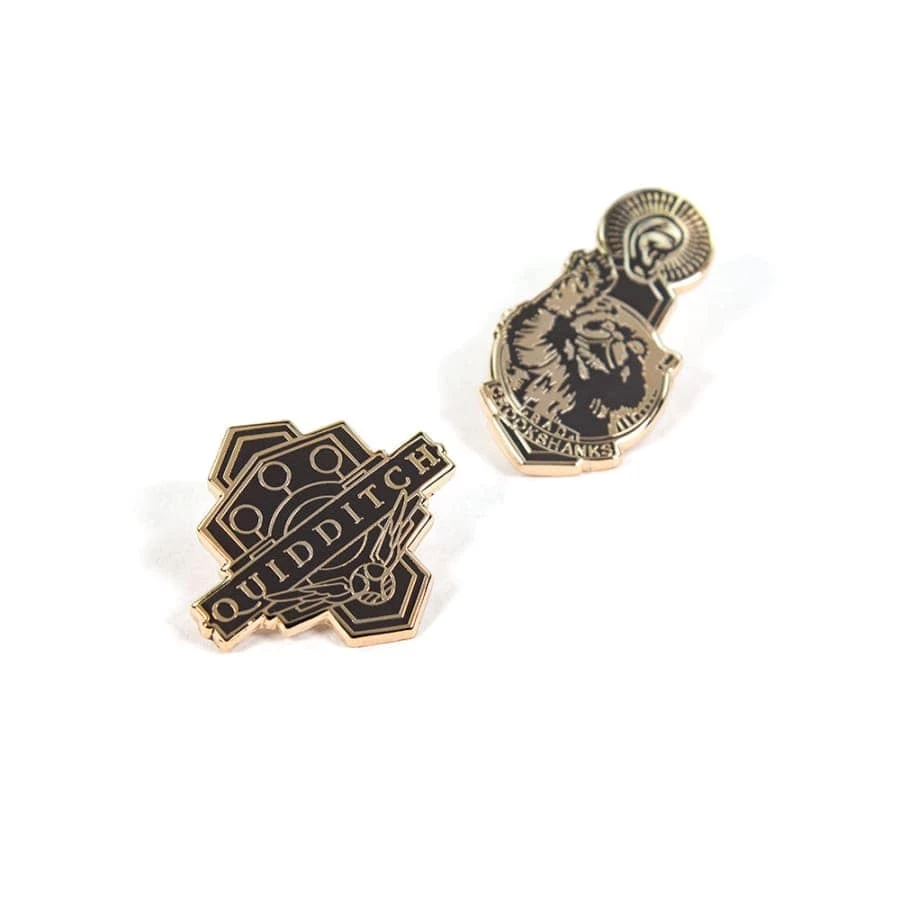 Pin Kings Harry Potter Enamel Pin Badge Set 1.2 - Quidditch & Crookshanks Accessories