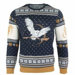 Harry Potter Christmas Jumper Official Harry Potter Hedwig Christmas Jumper / Ugly Sweater