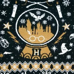 Harry Potter Christmas Jumper Official Harry Potter ‘Snow Globe Christmas’ Christmas Jumper / Ugly Sweater