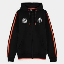 Official Star Wars Boba Fett Stripe Unisex Zipper Hoodies Apparel