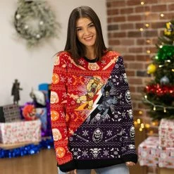 Masters Of The Universe Official He-Man Vs. Skeletor Christmas Jumper / Ugly Sweater
