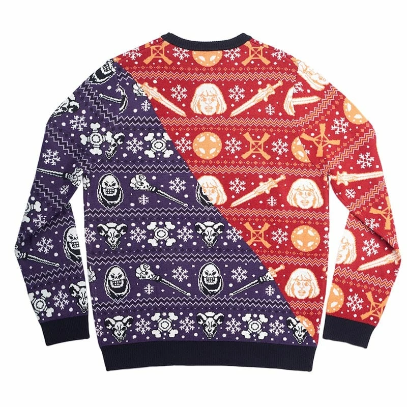 Masters Of The Universe Official He-Man Vs. Skeletor Christmas Jumper / Ugly Sweater