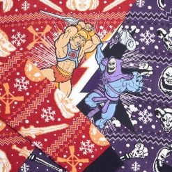 Masters Of The Universe Official He-Man Vs. Skeletor Christmas Jumper / Ugly Sweater
