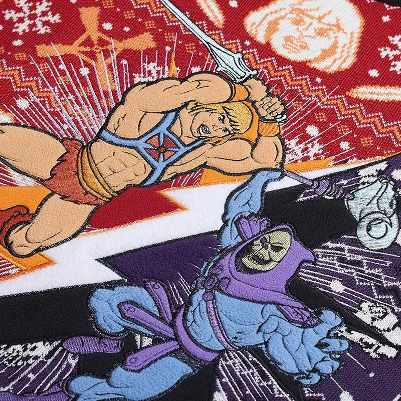 Masters Of The Universe Official He-Man Vs. Skeletor Christmas Jumper / Ugly Sweater