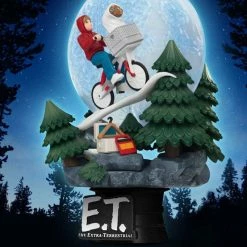 Official E.T. The Extra-Terrestrial D-Stage PVC Diorama Iconic Movie Scene 15 Cm