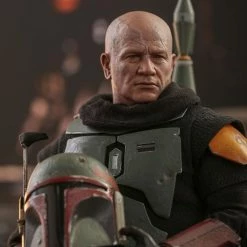 The Mandalorian Official Hot Toys Star Wars Boba Fett (Repaint Armour) And Throne 1:6 Scale Figure