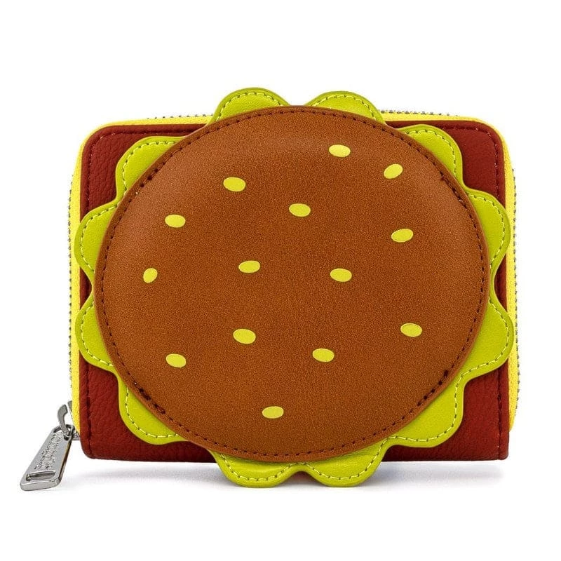 Loungefly Nickelodeon Spongebob Squarepants Plankton Krabby Patty Zip Around Wallet