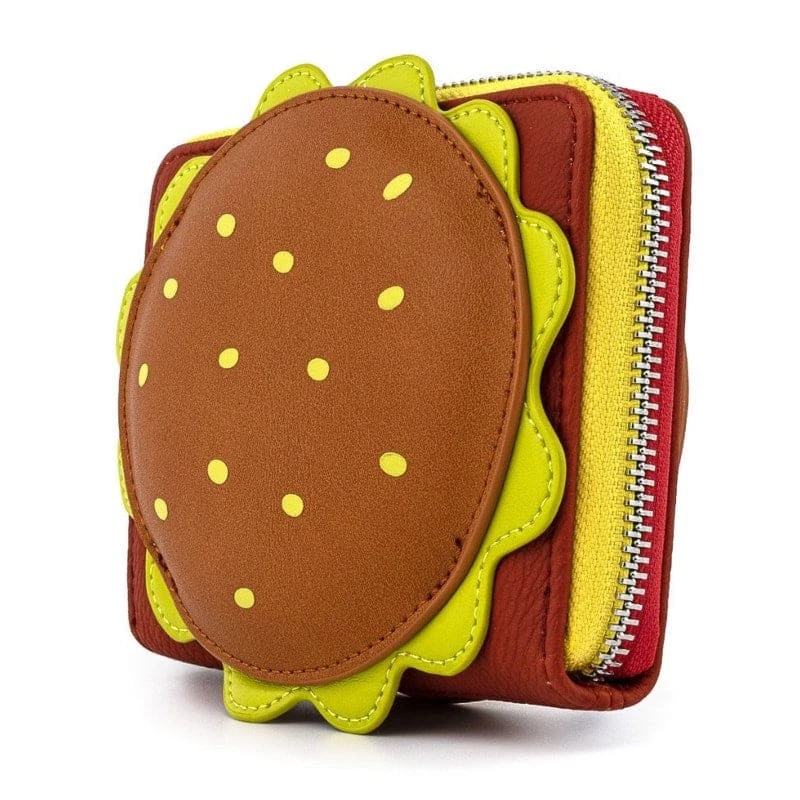 Loungefly Nickelodeon Spongebob Squarepants Plankton Krabby Patty Zip Around Wallet