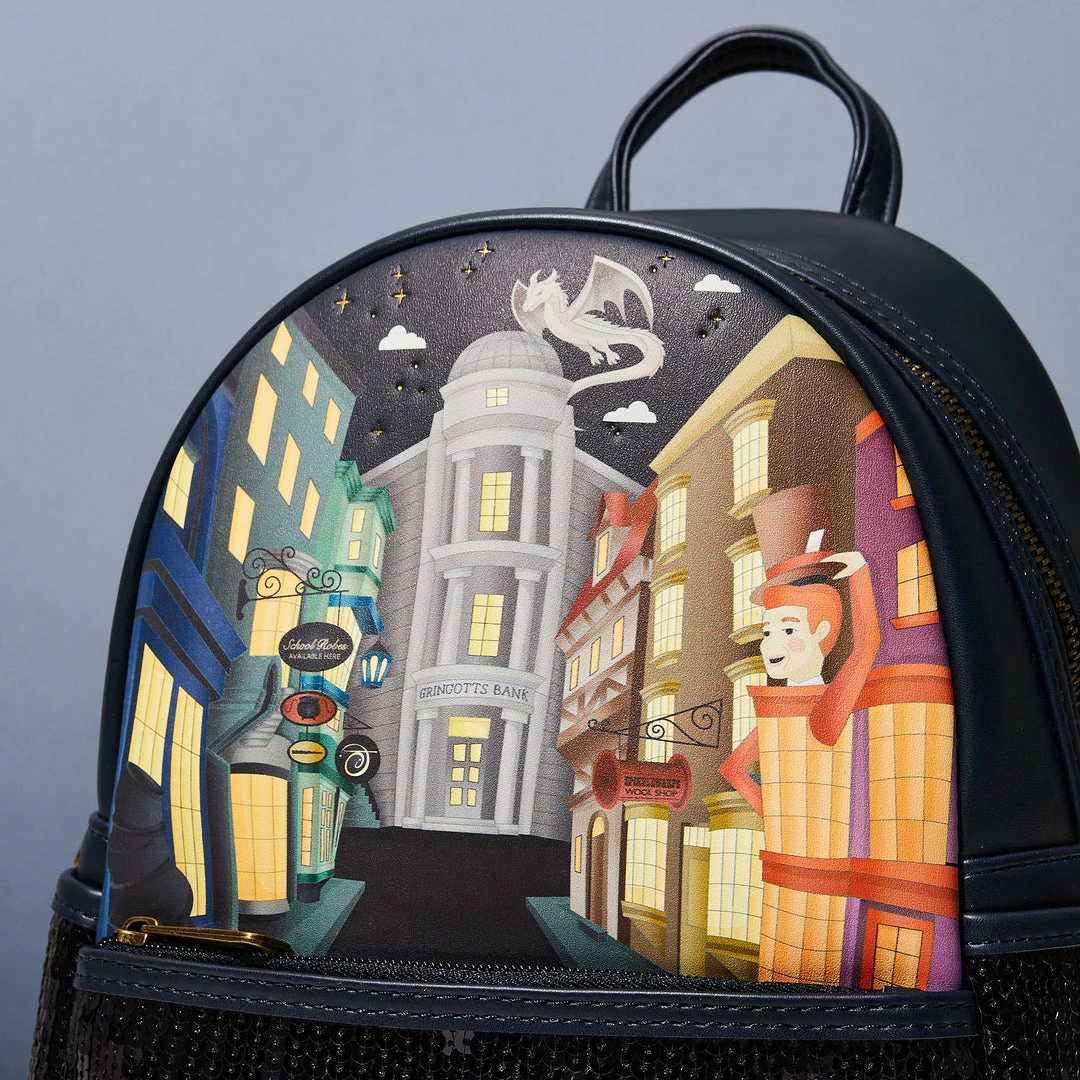 Loungefly Harry Potter Diagon Alley Sequin Mini Backpack