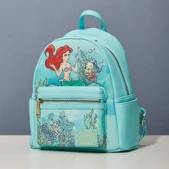 The Little Mermaid Bags LoungeFly Bl Ariel Underwater Mini Backpack-Sm