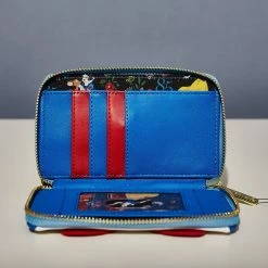 LoungeFly Disney Snow White Cosplay Bow Zip Around Wallet