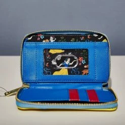 LoungeFly Disney Snow White Cosplay Bow Zip Around Wallet