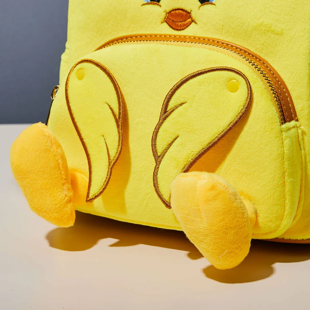 LoungeFly Looney Tunes Tweety Plush Mini Backpack