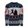 Star Wars Christmas Jumper Official Star Wars Luke Vs Darth Christmas Jumper / Ugly Sweater