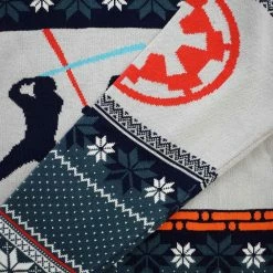 Star Wars Christmas Jumper Official Star Wars Luke Vs Darth Christmas Jumper / Ugly Sweater