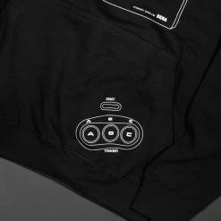 Official Mega Drive'Logo And Console' Black And Gray Hoodies (Unisex)