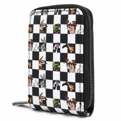 Loungefly Looney Tunes Black & White Check Accordian Card Holder