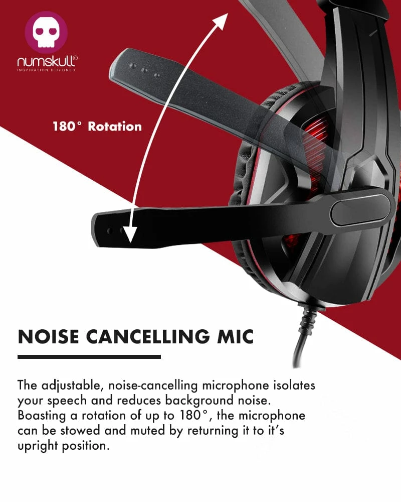 Numskull Multi-Format Gaming Headset For PS4/Xbox One/Nintendo Switch/PC/Mac/Xbox 360