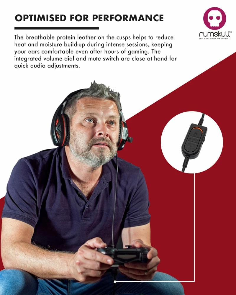 Numskull Multi-Format Gaming Headset For PS4/Xbox One/Nintendo Switch/PC/Mac/Xbox 360