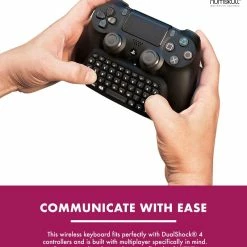 Numskull PlayStation 4 PS4 Bluetooth Wireless Mini Keyboard / Chatpad