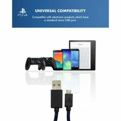 Gaming Accessories Official Sony PlayStation 4 PS4 4m Charge And Play Charging Cable