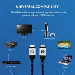 Gaming Accessories PS5 4K Ultra HD HDMI Cable (2m/7ft)