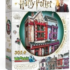 Official Harry Potter Diagon Alley Collection: Quidditch Supplies & Slug & Jiggers Puzzle (305 Pieces)