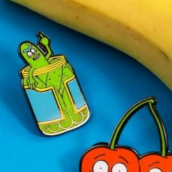 Pin Kings Rick And Morty Enamel Pin Badge Set 1.1 – Pickle Rick & Cherry Morty Accessories