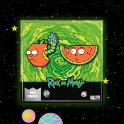 Pin Kings Rick And Morty Enamel Pin Badge Set 1.2 – Apple Morty & Watermelon Morty