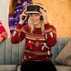 Street Fighter Christmas Jumper Official Street Fighter Ken Vs. Ryu Christmas Jumper / Ugly Sweater