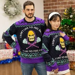 Masters Of The Universe Official Skeletor Christmas Jumper / Ugly Sweater